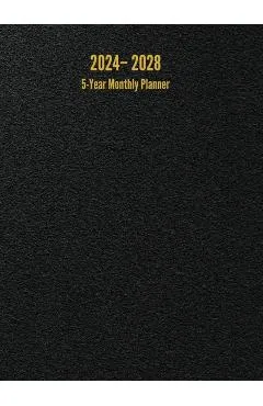 2024 - 2028 5-Year Monthly Planner: 60-Month Calendar (Black) - Large - I. S. Anderson