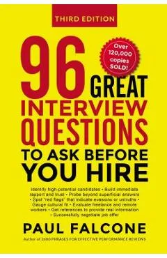 96 Great Interview Questions to Ask Before You Hire - Paul Falcone