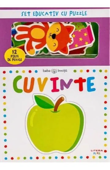 Bebe invata. Cuvinte. Set educativ cu puzzle