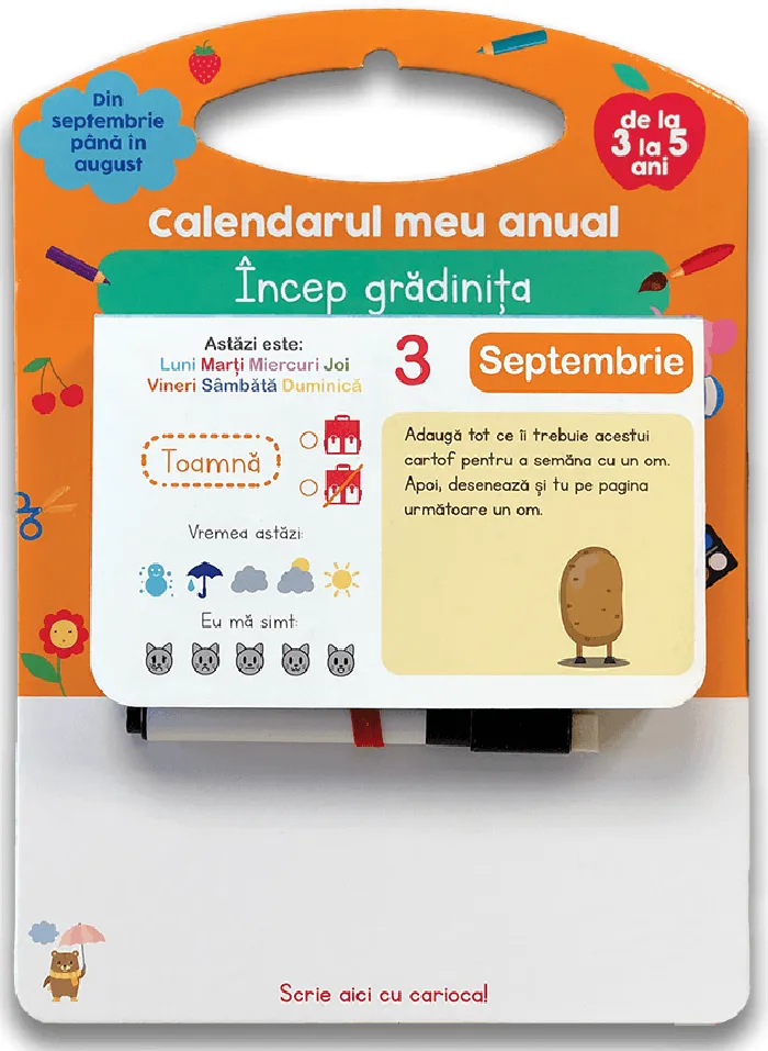 Calendarul meu anual. Incep gradinita | Emmanuelle Polimeni