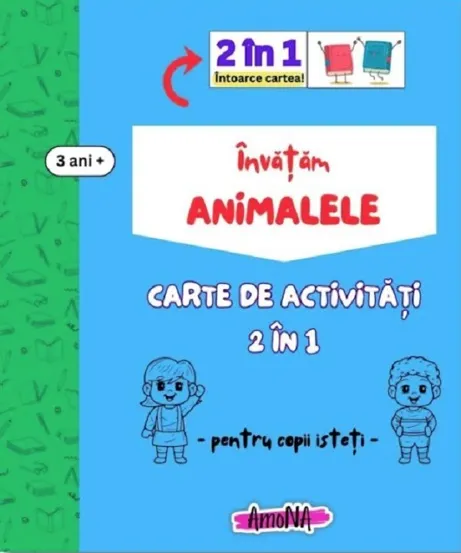 Carte de activități Învățăm Animalele