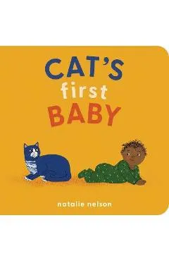 Cat's First Baby: A Board Book - Natalie Nelson