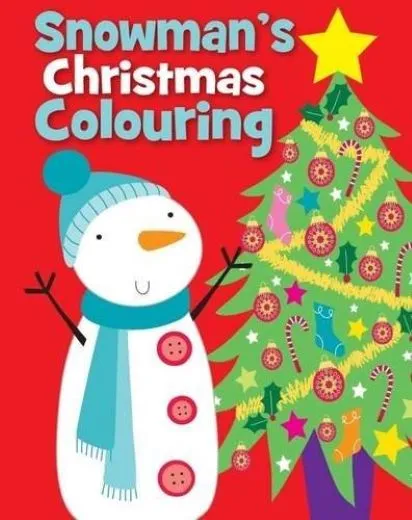 Christmas Colouring Snowman | Carly Blake
