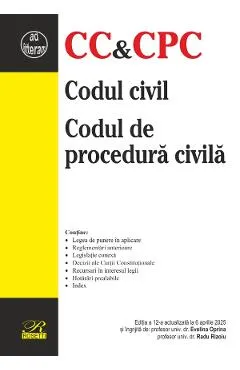 Codul civil. Codul de procedura civila Ed.12 Act.6 aprilie 2025 - Evelina Oprina, Radu Rizoiu