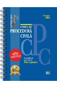 Codul de procedura civila Septembrie 2024 Ed. Spiralata - Dan Lupascu