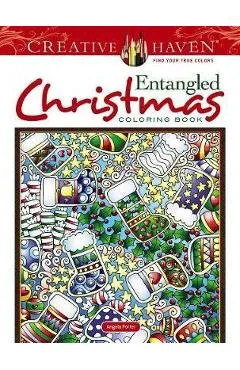 Creative Haven Entangled Christmas Coloring Book - Angela Porter