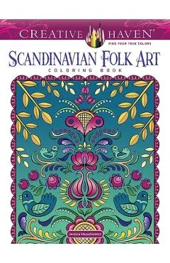 Creative Haven Scandinavian Folk Art Coloring Book - Jessica Mazurkiewicz