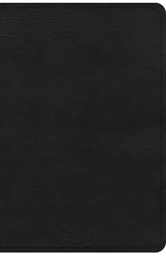 CSB Large Print Compact Reference Bible, Black Leathertouch - Csb Bibles By Holman