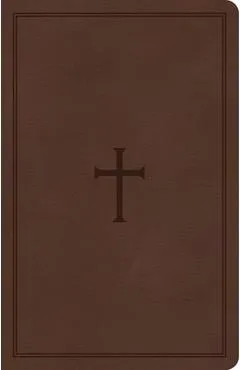 CSB Large Print Personal Size Reference Bible, Brown Leathertouch - Csb Bibles By Holman