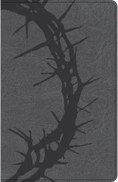 CSB Large Print Personal Size Reference Bible, Charcoal Leathertouch - Csb Bibles By Holman