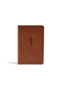 CSB Personal Size Bible, Brown Leathertouch - Csb Bibles By Holman