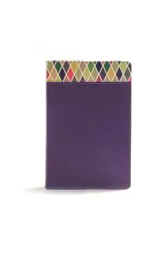 CSB Rainbow Study Bible, Purple Leathertouch - Csb Bibles By Holman