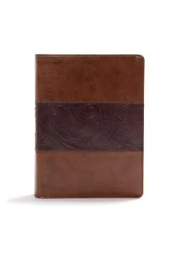 CSB Study Bible, Mahogany Leathertouch - Csb Bibles By Holman