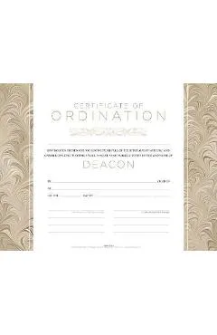 Deacon Ordination Flat Certificate (Pkg 6) - Broadman Church Supplies Staff