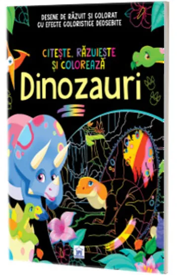 Dinozauri. Citeste razuieste si coloreaza