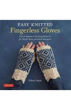 Easy Knitted Fingerless Gloves -  Nihon Vogue