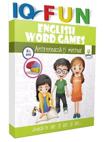 English Word Games. IQ Fun (8+ ani) - Board book - *** - Gama