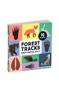 Forest Tracks: What Animal Am I? Lift-The-Flap Board Book - Mudpuppy