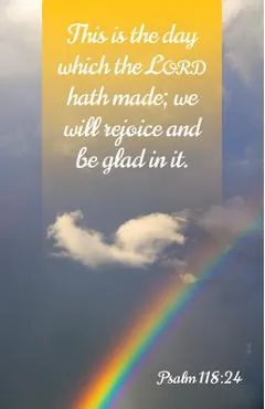 General Worship Bulletin: Glad (Package of 100): Psalm 118:24 (Kjv) - Broadman Church Supplies Staff