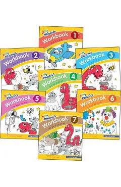 Jolly Phonics Workbooks 1-7: In Print Letters (American English Edition) - Sue Lloyd