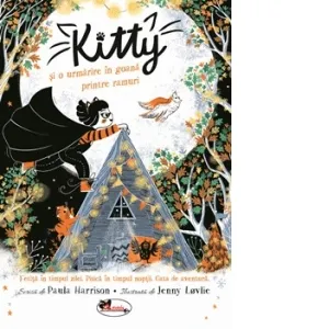 Kitty si o urmarire in goana printre ramuri