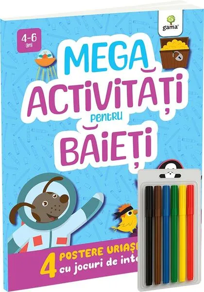 Mega activități pentru băieți - Paperback - Gama