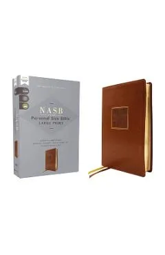 Nasb, Personal Size Bible, Large Print, Leathersoft, Brown, Red Letter, 1995 Text, Comfort Print -
