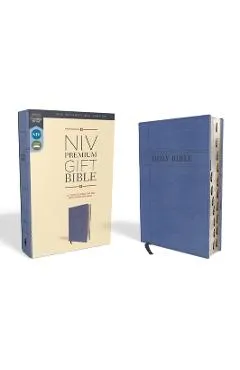 Niv, Premium Gift Bible, Leathersoft, Navy, Red Letter Edition, Indexed, Comfort Print - Zondervan