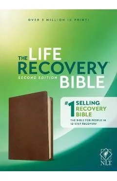 NLT Life Recovery Bible, Second Edition (Leatherlike, Rustic Brown) - Stephen Arterburn