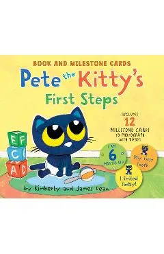 Pete the Kitty's First Steps: Book and Milestone Cards - James Dean