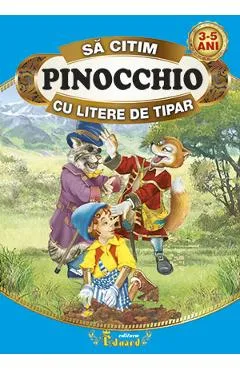 Pinocchio - Sa citim cu litere de tipar