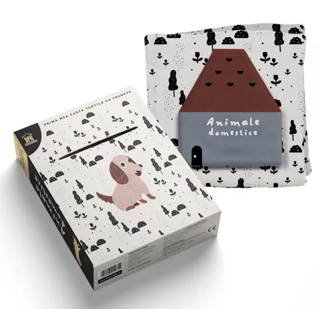 Prima mea carte textilă cu foșnete – Animale domestice