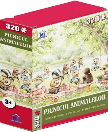 Puzzle 320 piese. Picnicul animalelor