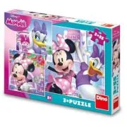 Puzzle 3x55 piese, Minnie &amp; Daisy - DINO TOYS
