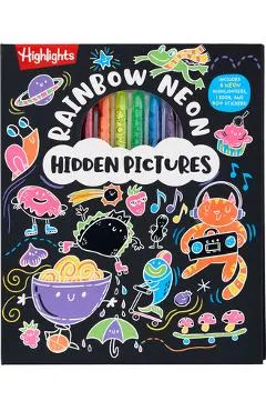 Rainbow Neon Hidden Pictures -