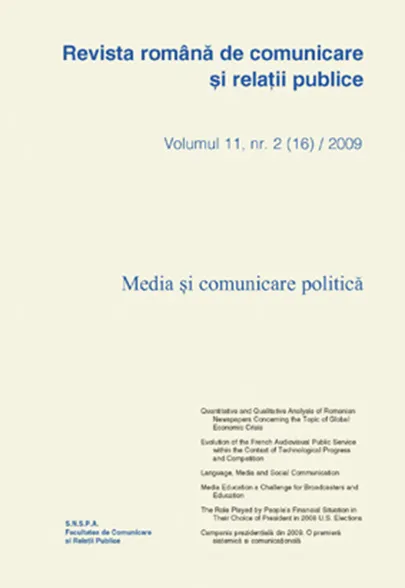 Revista romana de comunicare si relatii publice nr. 16 / 2008 |