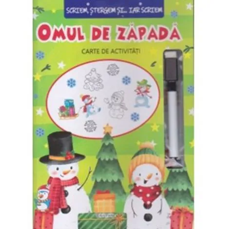 Scriem stergem si... iar scriem. Omul de zapada carte cu activitati