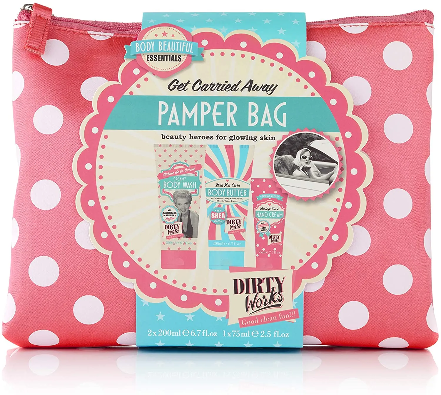 Set cosmetice cu geanta - Pamper bag | Dirty Works
