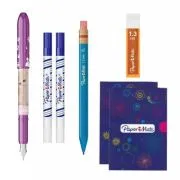 Set stilou Papermate, 2 picuri cu rescriere, creion mecanic 1. 3 mm, mine 1. 3 mm, 2 notes A5