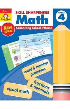 Skill Sharpeners: Math, Grade 4 Workbook - Evan-moor Corporation