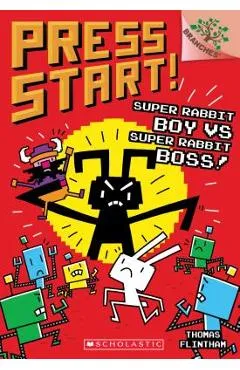 Super Rabbit Boy vs. Super Rabbit Boss!: A Branches Book (Press Start! #4), Volume 4 - Thomas Flintham