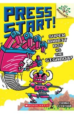 Super Rabbit Boy vs. the Gigabot!: A Branches Book (Press Start! #16) - Thomas Flintham