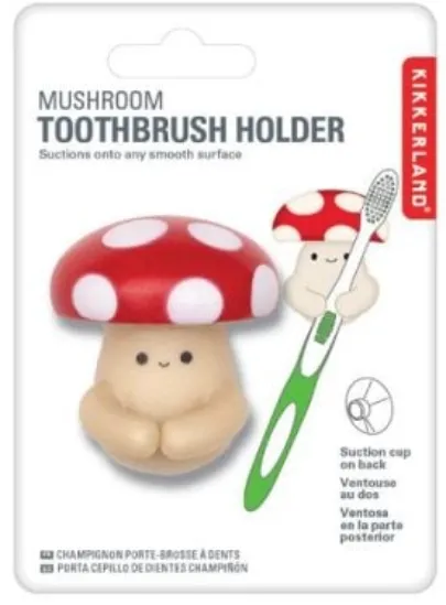 Suport pentru periuta de dinti - Ciuperca | Kikkerland